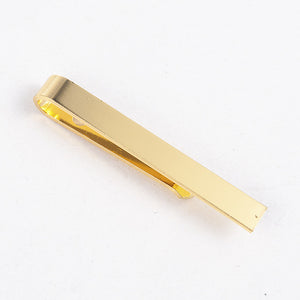 Mens Stainless Steel Tone Simple Necktie Tie Bar Clasp Clip Clamp Pin gifts for men