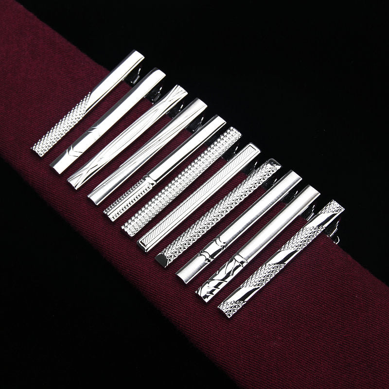 Brand New Metal Silver Tie Clip For Men