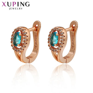 New Design Luxury Gold-coloe Plated Hoops Earrings for Women