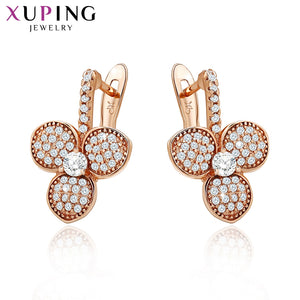 Xuping Fashion Earrings Top Sale High Quality European Style Charm Design Gold Color Plated Costume Jewelry S47-90012