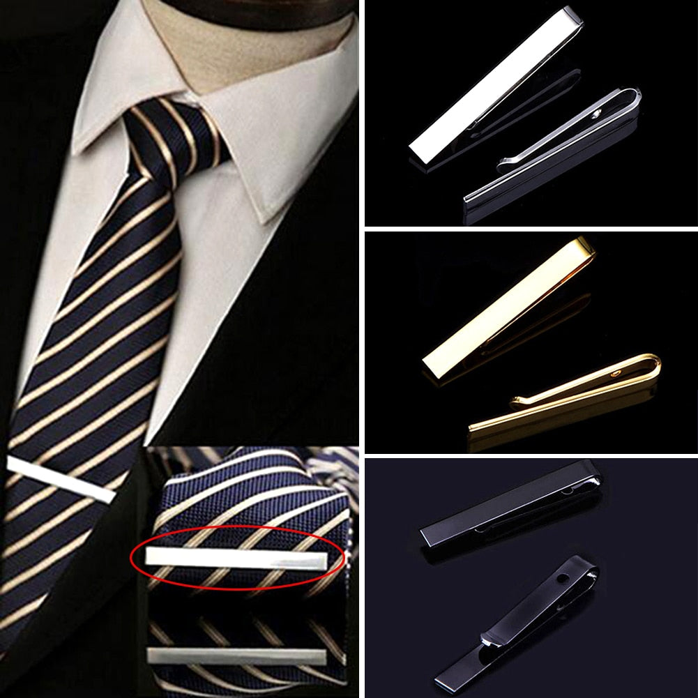 New Tie Clip Fashion Style Necktie for Men