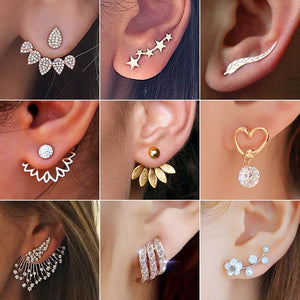 2020 New Crystal Flower Drop Earrings for Women