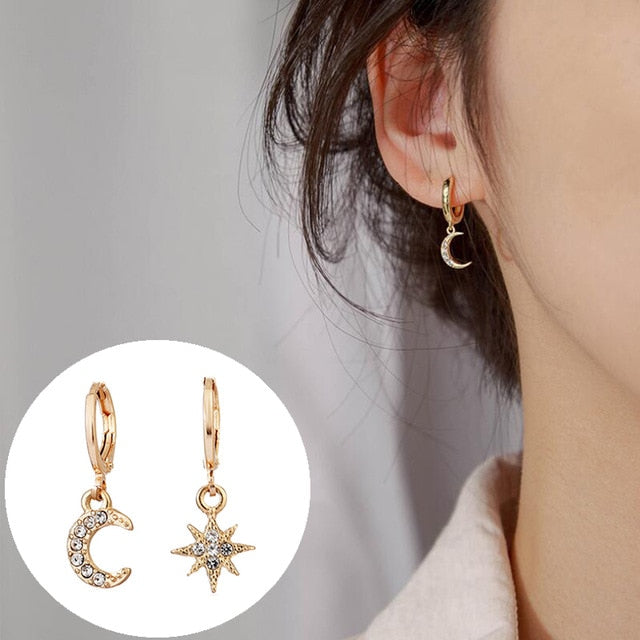 2020 New Crystal Flower Drop Earrings for Women