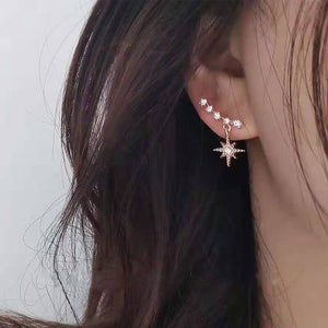 2020 New Crystal Flower Drop Earrings for Women