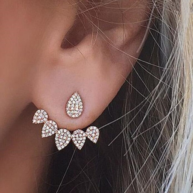 2020 New Crystal Flower Drop Earrings for Women