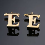 DY New high quality gold letters A-Z name Cufflinks  for men