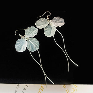 Korean Retro Asymmetric Butterfly Imitation Pearl Earrings