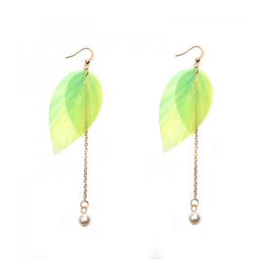 Korean Retro Asymmetric Butterfly Imitation Pearl Earrings