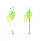 Korean Retro Asymmetric Butterfly Imitation Pearl Earrings