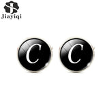 Jiayiqi Trendy Men Cufflinks A-Z