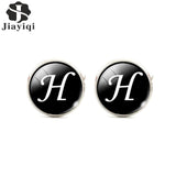 Jiayiqi Trendy Men Cufflinks A-Z