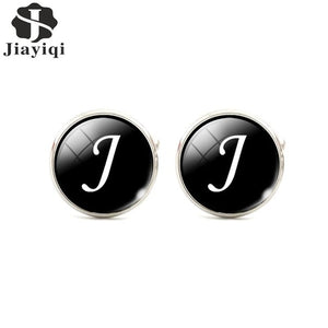 Jiayiqi Trendy Men Cufflinks A-Z