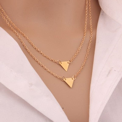 European and American jewelry leaf clavicle chain