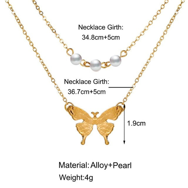 2020 Elegant Flower Pearl Choker Necklaces For Women