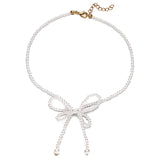 2020 Elegant Flower Pearl Choker Necklaces For Women