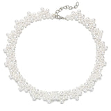 2020 Elegant Flower Pearl Choker Necklaces For Women