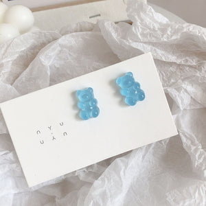 1 Pair Cartoon Gummy Bear Earring For Women