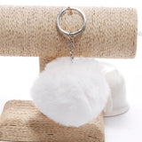 Key Chain Fur ball pom pom Keychain Pompom