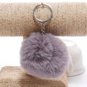 Key Chain Fur ball pom pom Keychain Pompom