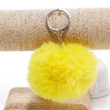 Key Chain Fur ball pom pom Keychain Pompom