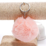 Key Chain Fur ball pom pom Keychain Pompom