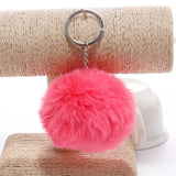 Key Chain Fur ball pom pom Keychain Pompom