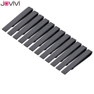 Jovivi Mens Stainless Steel Tie Bar Pinch Clip for Skinny