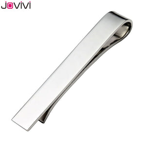 Jovivi Mens Stainless Steel Tie Bar Pinch Clip for Skinny