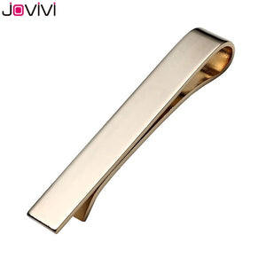 Jovivi Mens Stainless Steel Tie Bar Pinch Clip for Skinny