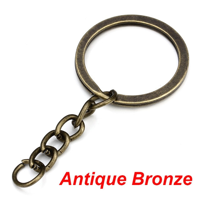 Long Round Split Key rings