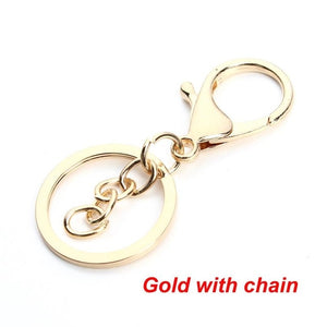 Long Round Split Key rings