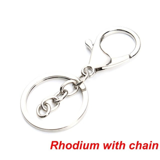 Long Round Split Key rings