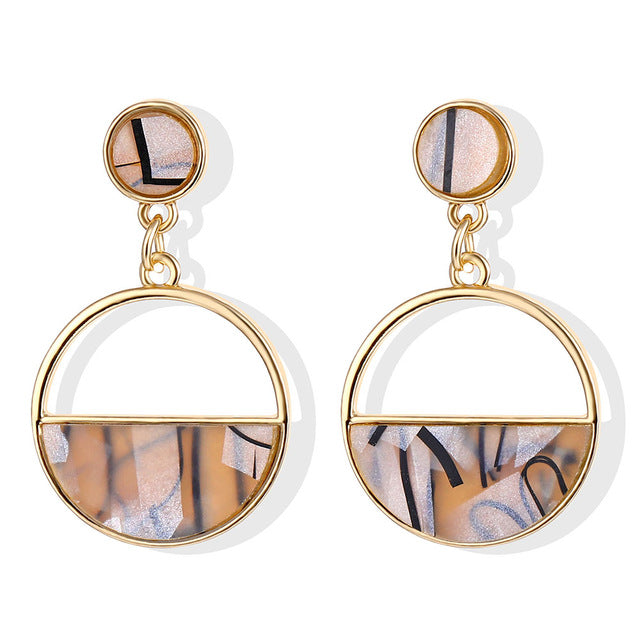 Fashion Statement Geometric Drop Earrings for Women