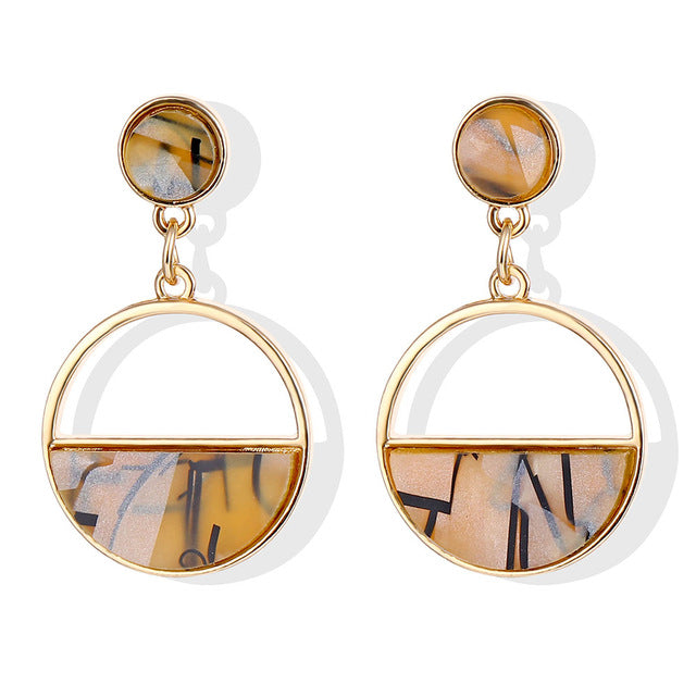 Fashion Statement Geometric Drop Earrings for Women