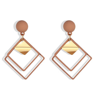 Fashion Statement Geometric Drop Earrings for Women