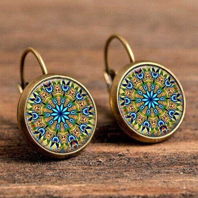 Boho Flower Drop Earrings For Women