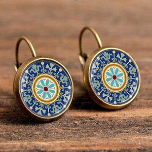 Boho Flower Drop Earrings For Women