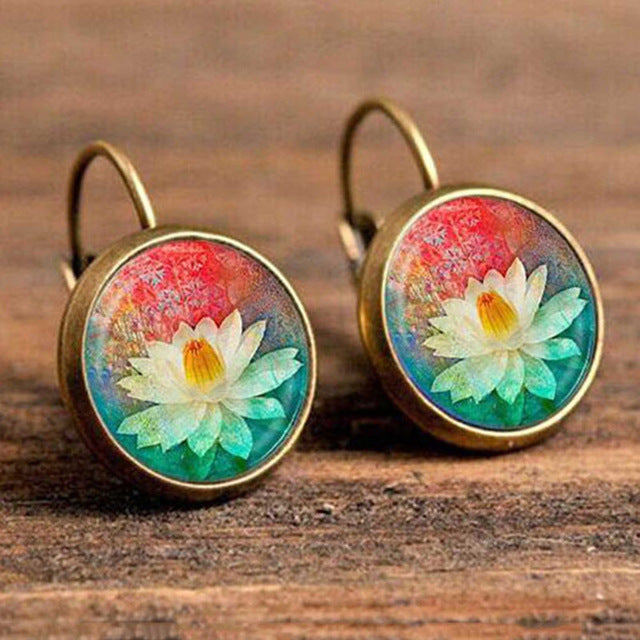 Boho Flower Drop Earrings For Women