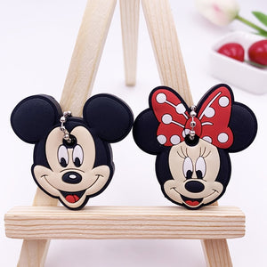 2Pcs Cute Cartoon Protective Silicone Key Case Cover For Women/Man