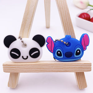 2Pcs Cute Cartoon Protective Silicone Key Case Cover For Women/Man