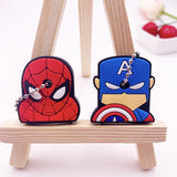 2Pcs Cute Cartoon Protective Silicone Key Case Cover For Women/Man