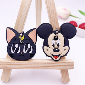 2Pcs Cute Cartoon Protective Silicone Key Case Cover For Women/Man