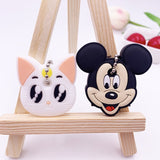 2Pcs Cute Cartoon Protective Silicone Key Case Cover For Women/Man