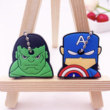 2Pcs Cute Cartoon Protective Silicone Key Case Cover For Women/Man