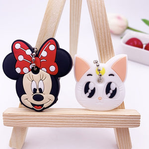 2Pcs Cute Cartoon Protective Silicone Key Case Cover For Women/Man