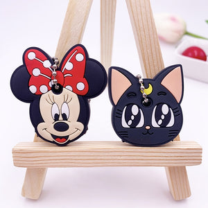 2Pcs Cute Cartoon Protective Silicone Key Case Cover For Women/Man