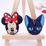 2Pcs Cute Cartoon Protective Silicone Key Case Cover For Women/Man