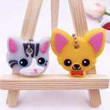 2Pcs Cute Cartoon Protective Silicone Key Case Cover For Women/Man