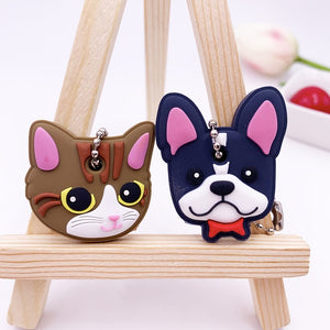 2Pcs Cute Cartoon Protective Silicone Key Case Cover For Women/Man