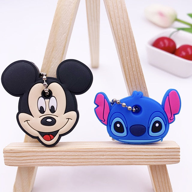 2Pcs Cute Cartoon Protective Silicone Key Case Cover For Women/Man